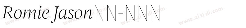 Romie Jason字体字体转换